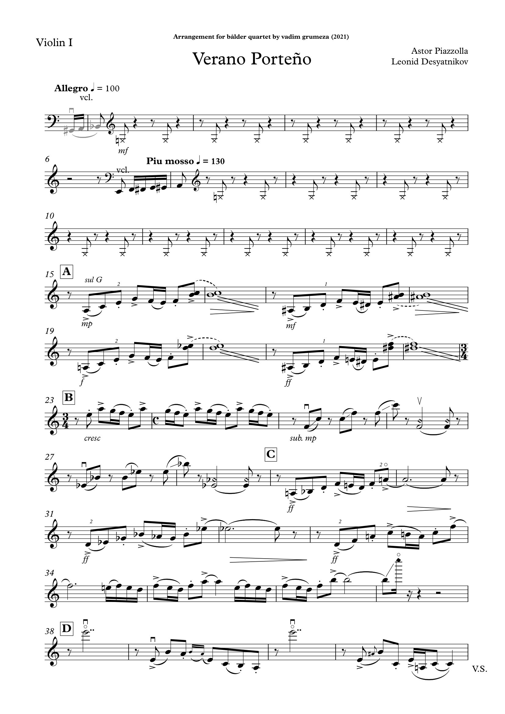 Astor Piazzolla - Verano Porteño sample